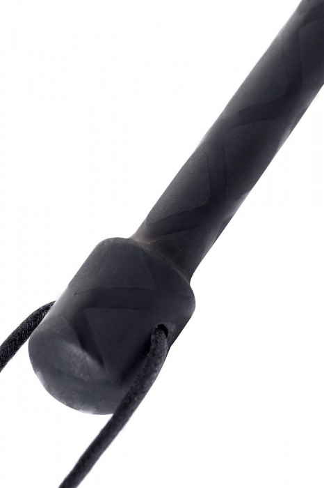 Чёрный стек с совой на кожаном наконечнике - 24 см. - ToyFa - купить с доставкой в Балашихе