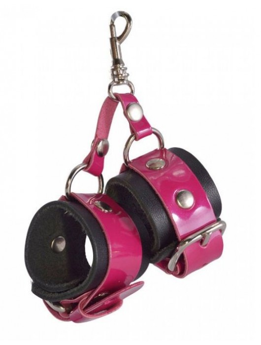 Розово-черный брелок  Наручники - Sitabella - купить с доставкой в Балашихе
