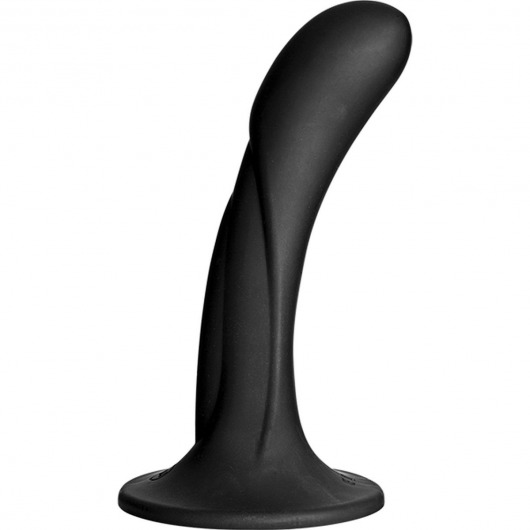 Черная изогнутая насадка Vac-U-Lock G-Spot - 16,5 см. - Doc Johnson - купить с доставкой в Балашихе