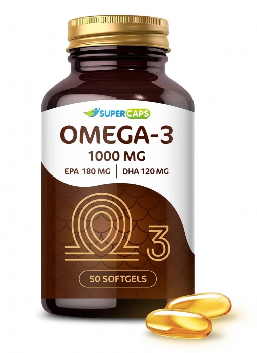 Пищевая добавка SuperCaps OMEGA-3 - 50 капсул (1000 мг) - SuperCaps - купить с доставкой в Балашихе