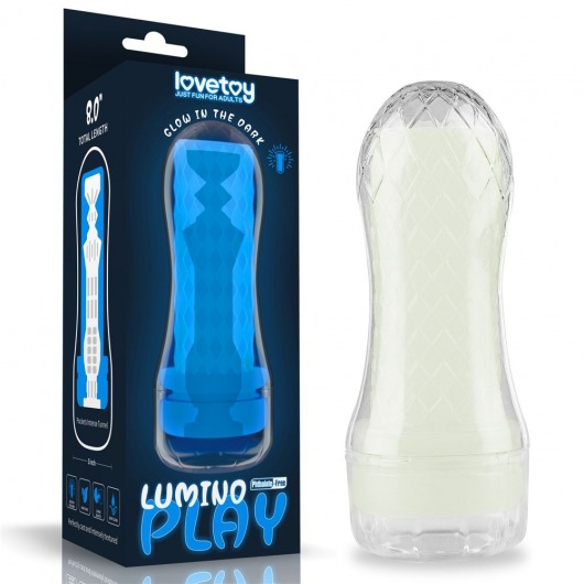 Светящийся в темноте мастурбатор Lumino Play Masturbator Pocketed - Lovetoy - в Балашихе купить с доставкой