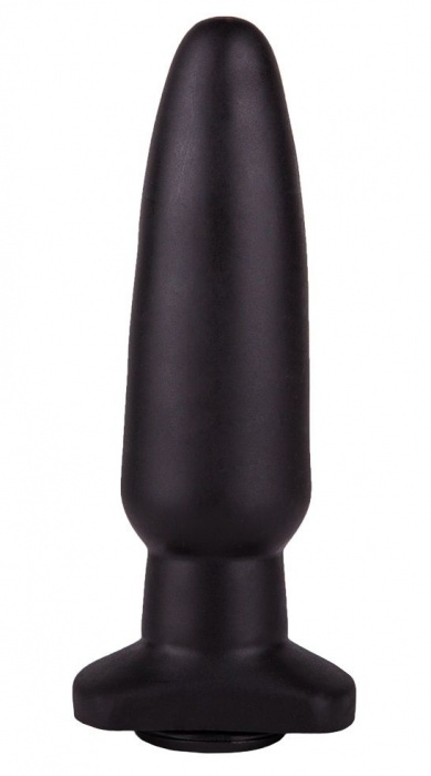 Чёрная анальная пробка с гладкой поверхностью - 18 см. - LOVETOY (А-Полимер)