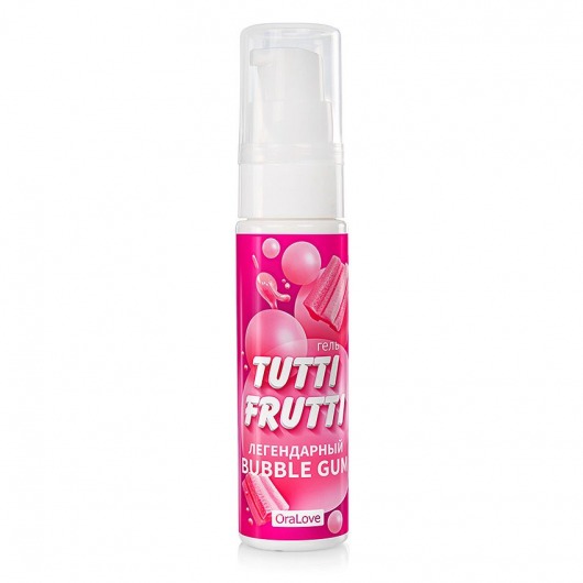 Интимный гель на водной основе Tutti-Frutti Bubble Gum - 30 гр. - Биоритм - купить с доставкой в Балашихе
