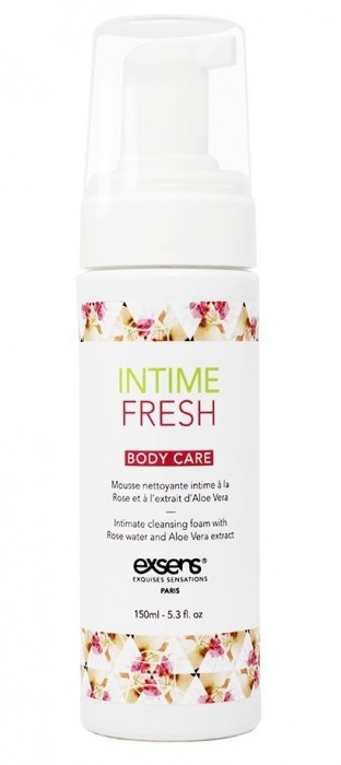 Органическая интимная очищающая пенка Intime Fresh - 150 мл. - Exsens - купить с доставкой в Балашихе