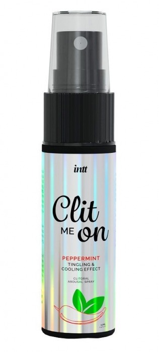 Клиторальный возбуждающий спрей Clit Me On Peppermint - 12 мл. - INTT - купить с доставкой в Балашихе