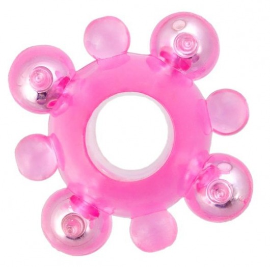 Эрекционное кольцо c бусинками - Toyfa Basic - в Балашихе купить с доставкой