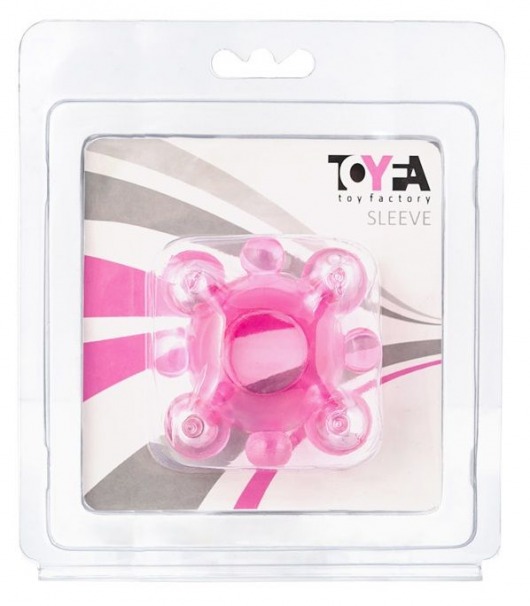 Эрекционное кольцо c бусинками - Toyfa Basic - в Балашихе купить с доставкой