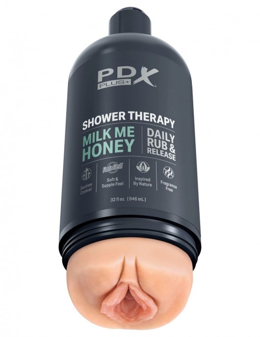 Телесный мастурбатор-вагина Shower Therapy Milk Me Honey - Pipedream - в Балашихе купить с доставкой