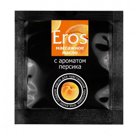 Саше массажного масла Eros exotic с ароматом персика - 4 гр. - Биоритм - купить с доставкой в Балашихе