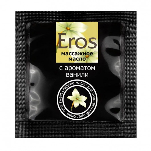 Саше массажного масла Eros sweet c ароматом ванили - 4 гр. - Биоритм - купить с доставкой в Балашихе