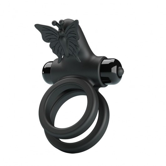 Черное эрекционное виброкольцо Passionate Ring IX - Baile - в Балашихе купить с доставкой