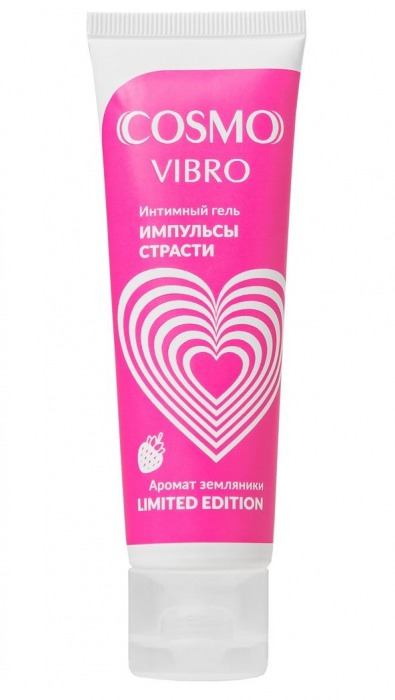 Возбуждающий гель на водно-силиконовой основе Cosmo Vibro с ароматом земляники - 50 гр. - Биоритм - купить с доставкой в Балашихе
