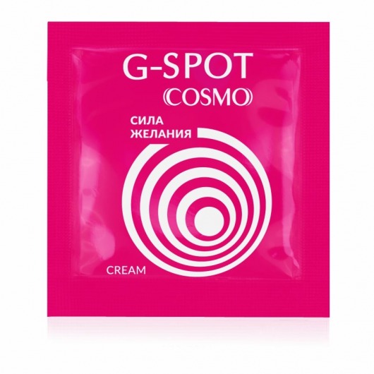 Стимулирующий интимный крем для женщин Cosmo G-spot - 2 гр. - Биоритм - купить с доставкой в Балашихе