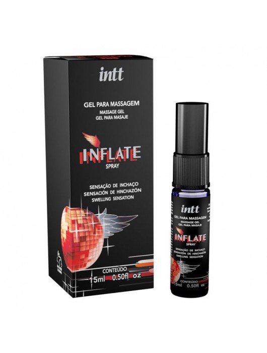 Мужской возбуждающий спрей Inflate - 15 мл. - INTT - купить с доставкой в Балашихе