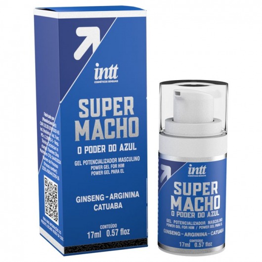 Мужской стимулирующий гель Super Macho - 17 мл. - INTT - купить с доставкой в Балашихе
