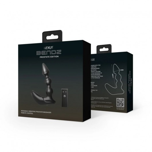 Черный вибростимулятор Nexus Bendz Prostate Edition - 14,1 см. - Nexus Range - в Балашихе купить с доставкой