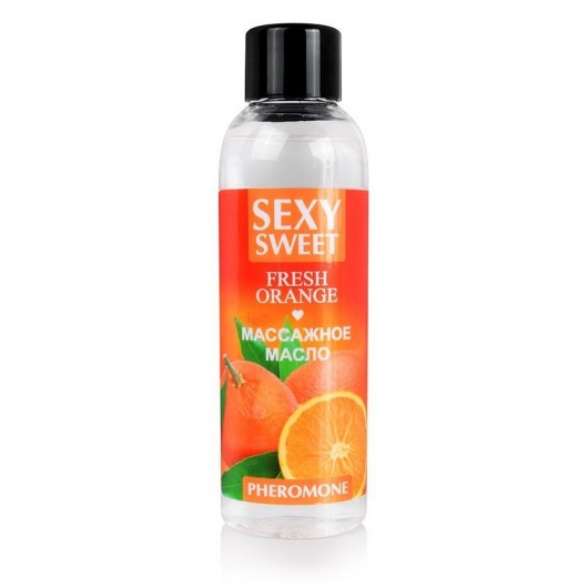 Массажное масло Sexy Sweet Fresh Orange с ароматом апельсина и феромонами - 75 мл. - Биоритм - купить с доставкой в Балашихе