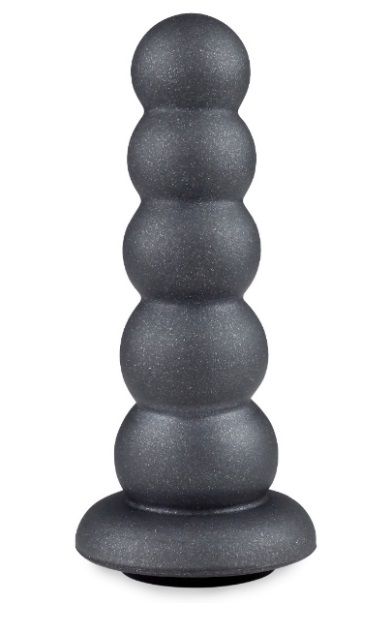 Серая насадка-ёлочка PLATINUM 4,5’’ - 12,5 см. - LOVETOY (А-Полимер) - купить с доставкой в Балашихе