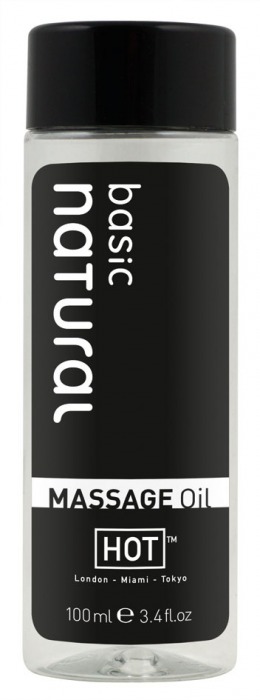 Массажное масло для тела Natural Basic - 100 мл. - HOT - купить с доставкой в Балашихе