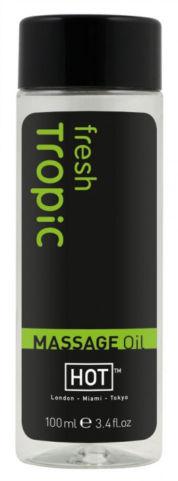 Массажное масло для тела Tropic Fresh - 100 мл. - HOT - купить с доставкой в Балашихе