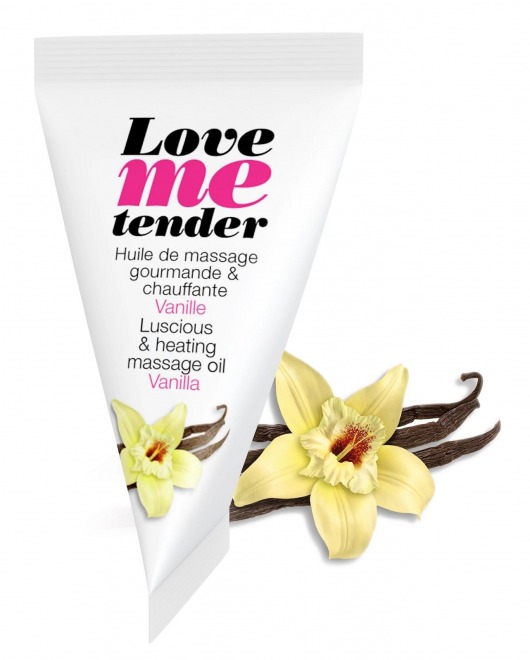 Съедобное согревающее массажное масло Love Me Tender Vanilla с ароматом ванили - 10 мл. - Love to Love - купить с доставкой в Балашихе