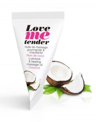 Съедобное согревающее массажное масло Love Me Tender Cocos с ароматом кокоса - 10 мл. - Love to Love - купить с доставкой в Балашихе