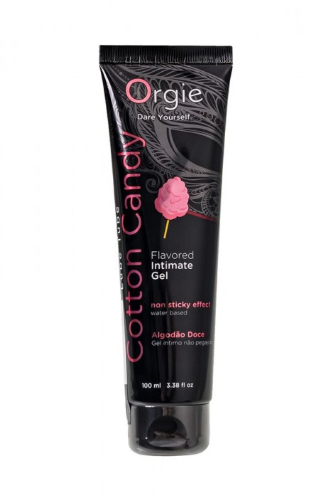 Интимный гель на водной осное Lube Tube Cotton Candy со вкусом сахарной ваты - 100 мл. - ORGIE - купить с доставкой в Балашихе
