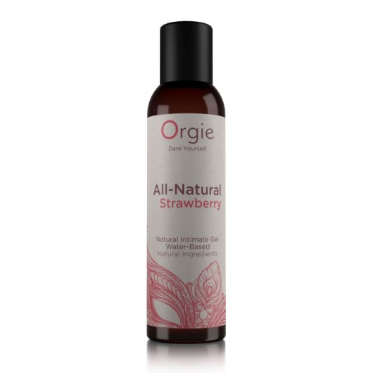 Интимный гель на водной основе All-Natural Strawberry с ароматом клубники - 150 мл. - ORGIE - купить с доставкой в Балашихе