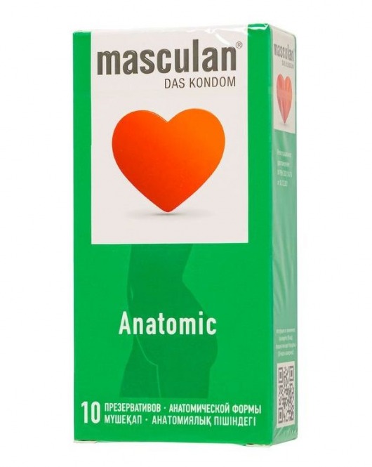 Презервативы анатомической формы Masculan Anatomic - 10 шт. - Masculan - купить с доставкой в Балашихе