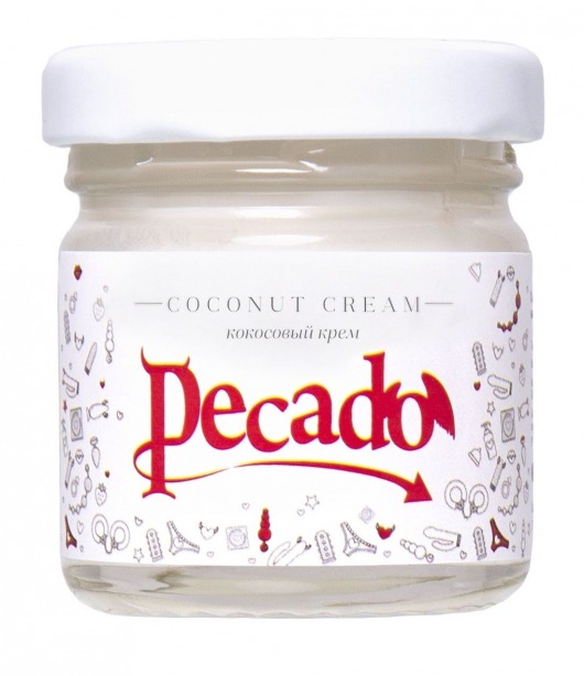 Массажная свеча Сoconut Cream - 35 мл. - Pecado - купить с доставкой в Балашихе