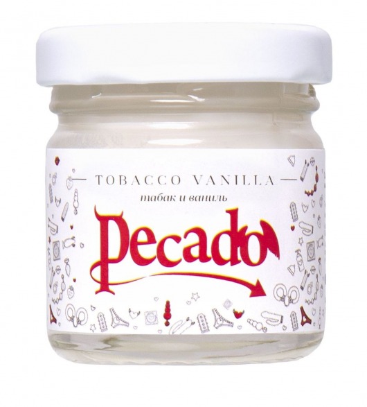 Массажная свеча Tobacco Vanilla - 35 мл. - Pecado - купить с доставкой в Балашихе