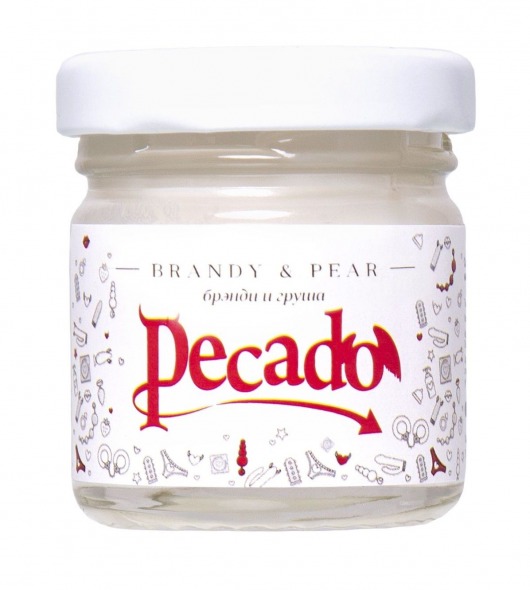 Массажная свеча Brandy   Pear - 35 мл. - Pecado - купить с доставкой в Балашихе