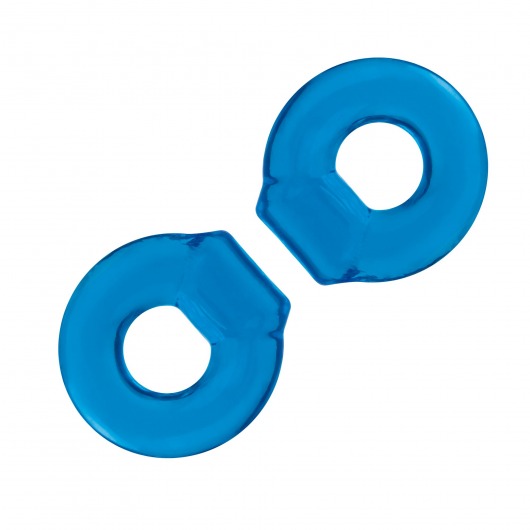 Комплект из двух колец для пениса 2-Pack Ultra-Stretch Stamina Endurance Ring - BlueLine - в Балашихе купить с доставкой
