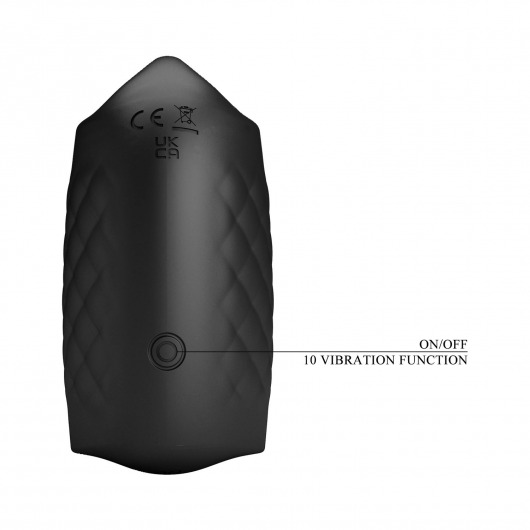 Черный мастурбатор с вибростимуляцией головки Black Glans Trainer - Baile - в Балашихе купить с доставкой