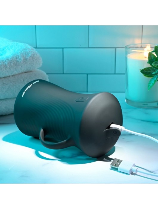 Черный вибромастурбатор с гироскопом Gyro Stroke - Zero Tolerance - в Балашихе купить с доставкой