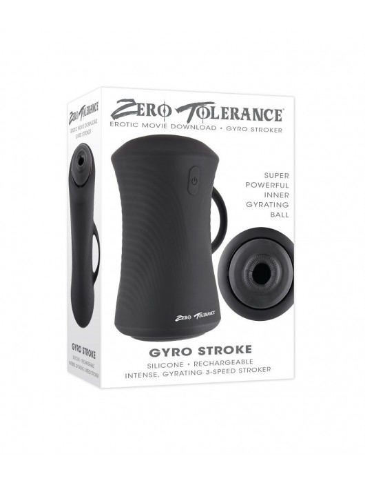 Черный вибромастурбатор с гироскопом Gyro Stroke - Zero Tolerance - в Балашихе купить с доставкой