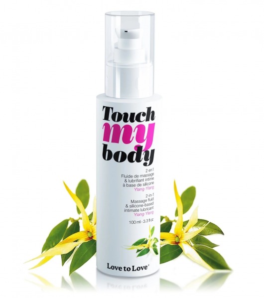 Силиконовый лубрикант 2-в-1 Touch My Body с ароматом иланг-иланга - 100 мл. - Love to Love - купить с доставкой в Балашихе
