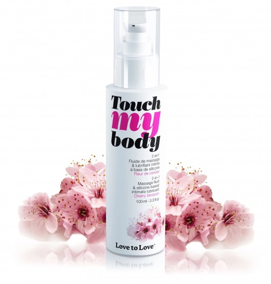 Силиконовый лубрикант 2-в-1 Touch My Body с ароматом вишнёвого цвета - 100 мл. - Love to Love - купить с доставкой в Балашихе