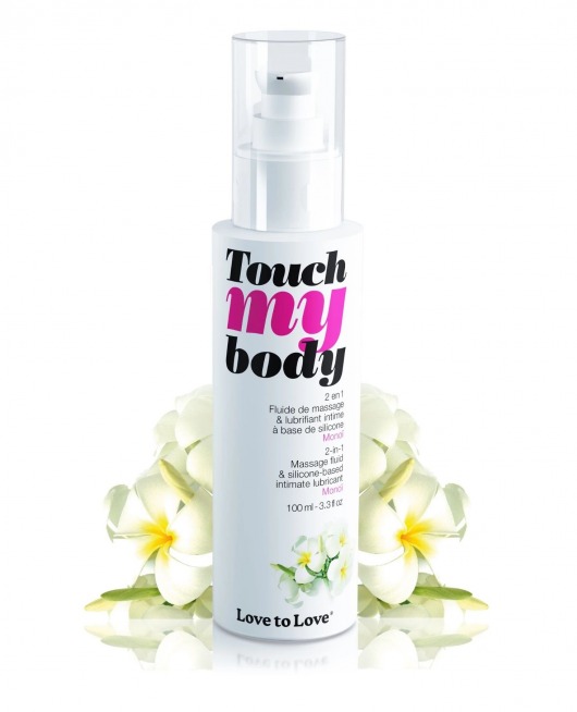 Силиконовый лубрикант 2-в-1 Touch My Body с ароматом моной - 100 мл. - Love to Love - купить с доставкой в Балашихе