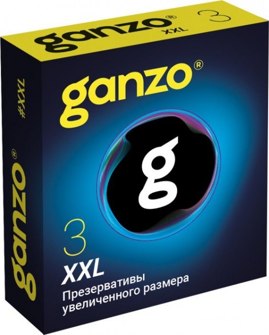 Презервативы увеличенного размера Ganzo XXL - 3 шт. - Ganzo - купить с доставкой в Балашихе