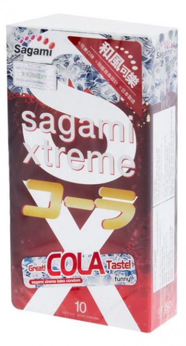 Ароматизированные презервативы Sagami Xtreme COLA - 10 шт. - Sagami - купить с доставкой в Балашихе