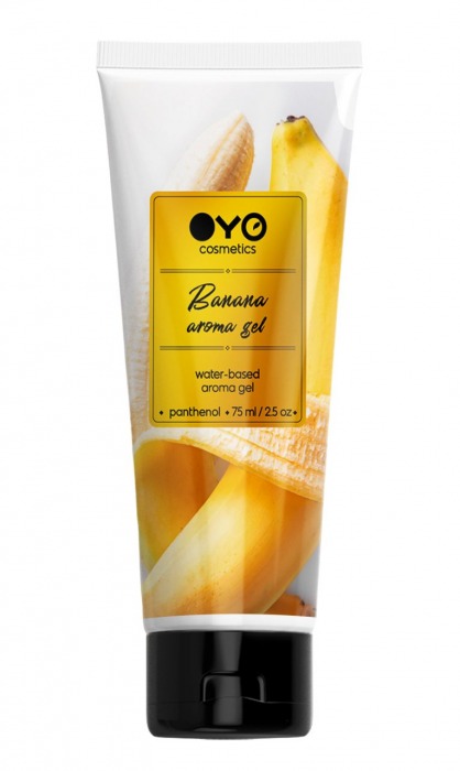Лубрикант на водной основе OYO Aroma Gel Banana с ароматом банана - 75 мл. - OYO - купить с доставкой в Балашихе