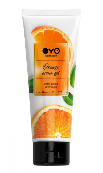Лубрикант на водной основе OYO Aroma Gel Orange с ароматом апельсина - 75 мл. - OYO - купить с доставкой в Балашихе