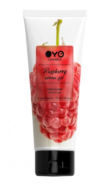 Лубрикант на водной основе OYO Aroma Gel Raspberry с ароматом малины - 75 мл. - OYO - купить с доставкой в Балашихе