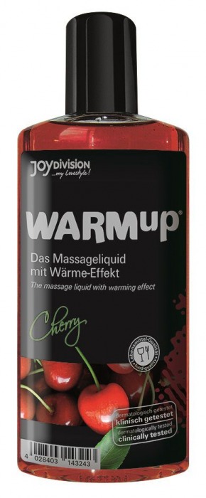 Разогревающее масло WARMup Cherry - 150 мл. - Joy Division - купить с доставкой в Балашихе