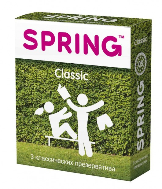 Классические презервативы SPRING CLASSIC - 3 шт. - SPRING - купить с доставкой в Балашихе