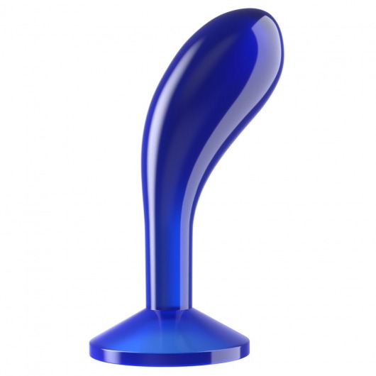Синяя анальная втулка Flawless Clear Prostate Plug 6.0 - 15 см. - Lovetoy - в Балашихе купить с доставкой