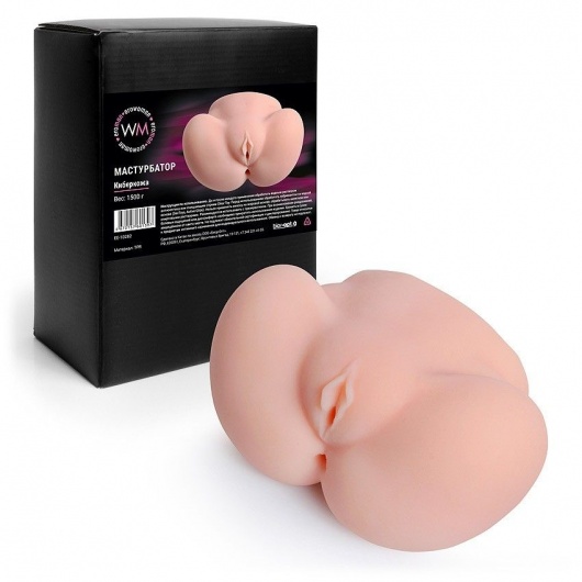 Реалистичный мастурбатор с двумя функциональными отверстиями - Erowoman-Eroman - в Балашихе купить с доставкой