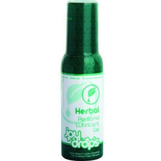 Смазка на водной основе JoyDrops Herbal - 100 мл. - JoyDrops - купить с доставкой в Балашихе