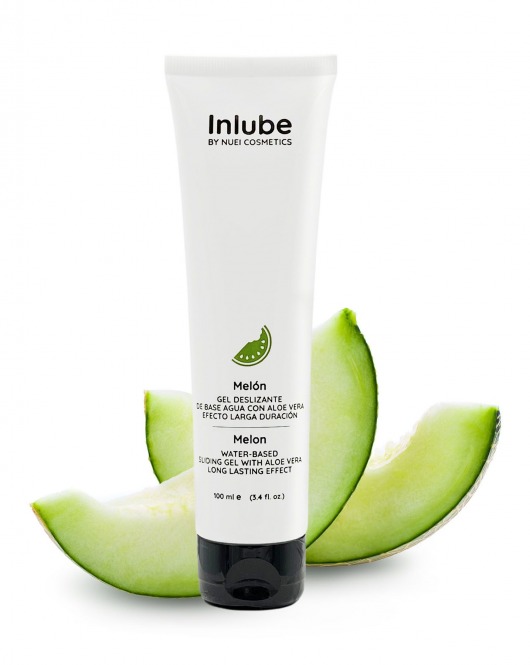 Лубрикант на водной основе Nuei Inlube с алоэ вера и ароматом дыни - 100 мл. - Nuei cosmetics - купить с доставкой в Балашихе